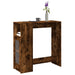 Barbord med stativer røkt eik 101x40x103,5 cm konstruert tre