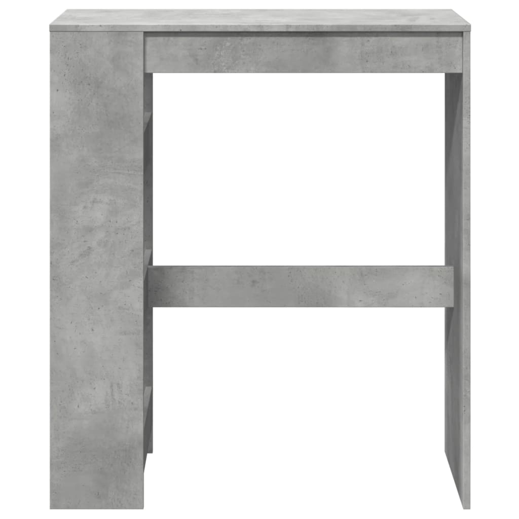 Barbord med stativer betonggrå 90x40x103,5 cm konstruert tre