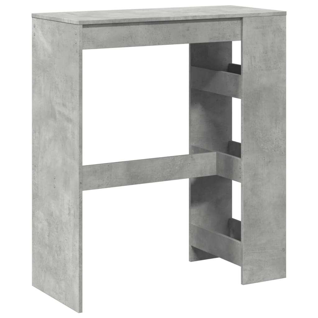 Barbord med stativer betonggrå 90x40x103,5 cm konstruert tre