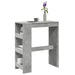 Barbord med stativer betonggrå 90x40x103,5 cm konstruert tre