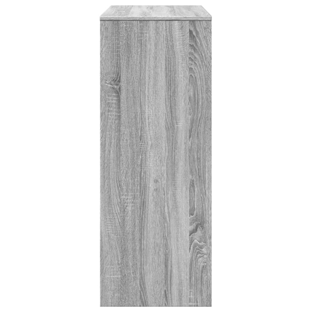 Barbord med stativer grå sonoma 90x40x103,5 cm konstruert tre