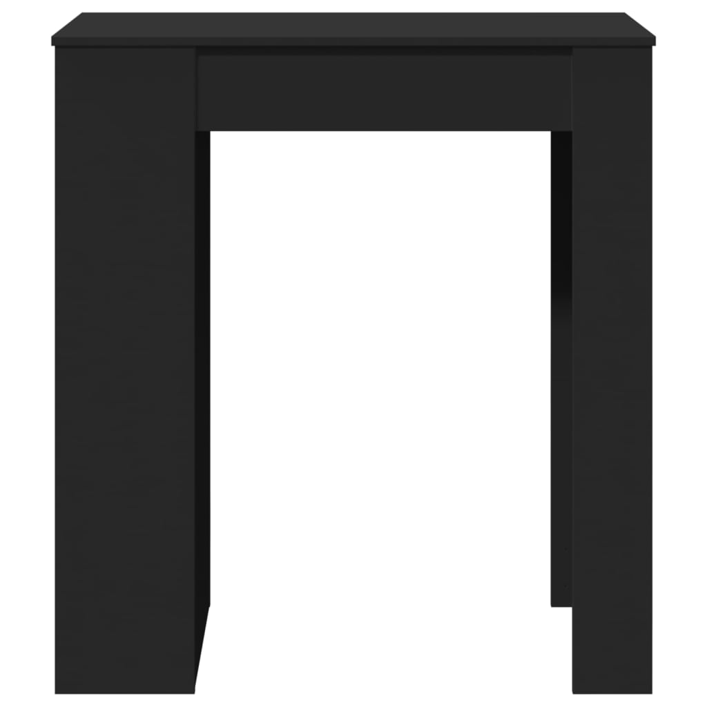 Barbord med stativer svart 95x47x103,5 cm konstruert tre