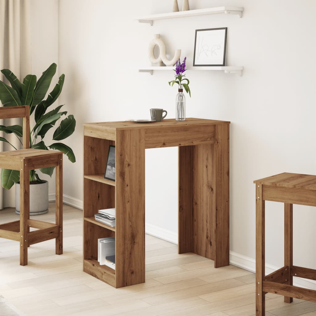 Barbord med stativer artisan eik 95x47x103,5 cm konstruert tre