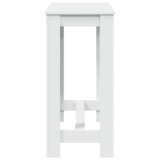 Barbord hvit 102x50x103,5 cm konstruert tre