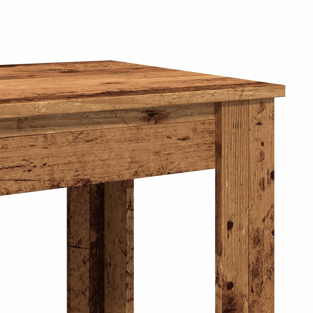 Barbord gammelt tre 102x50x103,5 cm konstruert tre