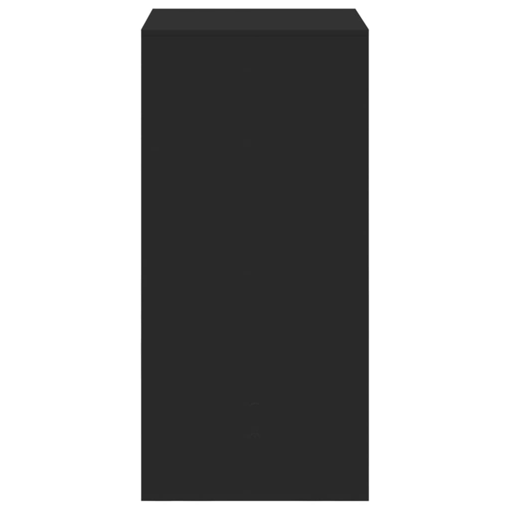 Barbord svart 51x50x103,5 cm konstruert tre