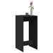 Barbord svart 51x50x103,5 cm konstruert tre