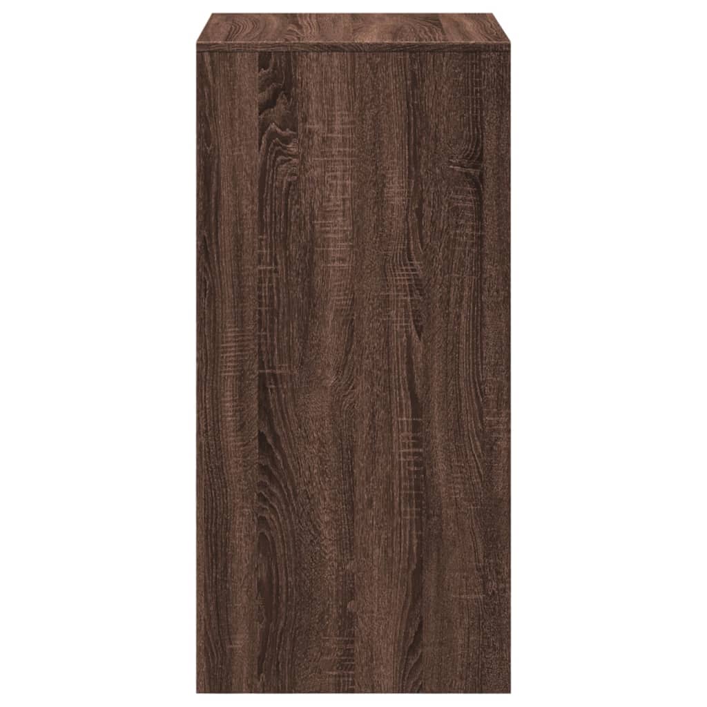 Barbord brun eik 51x50x103,5 cm konstruert tre