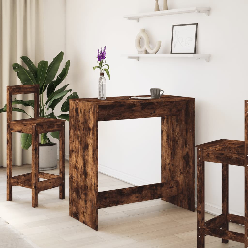 Barbord røkt eik 102x50x103,5 cm konstruert tre