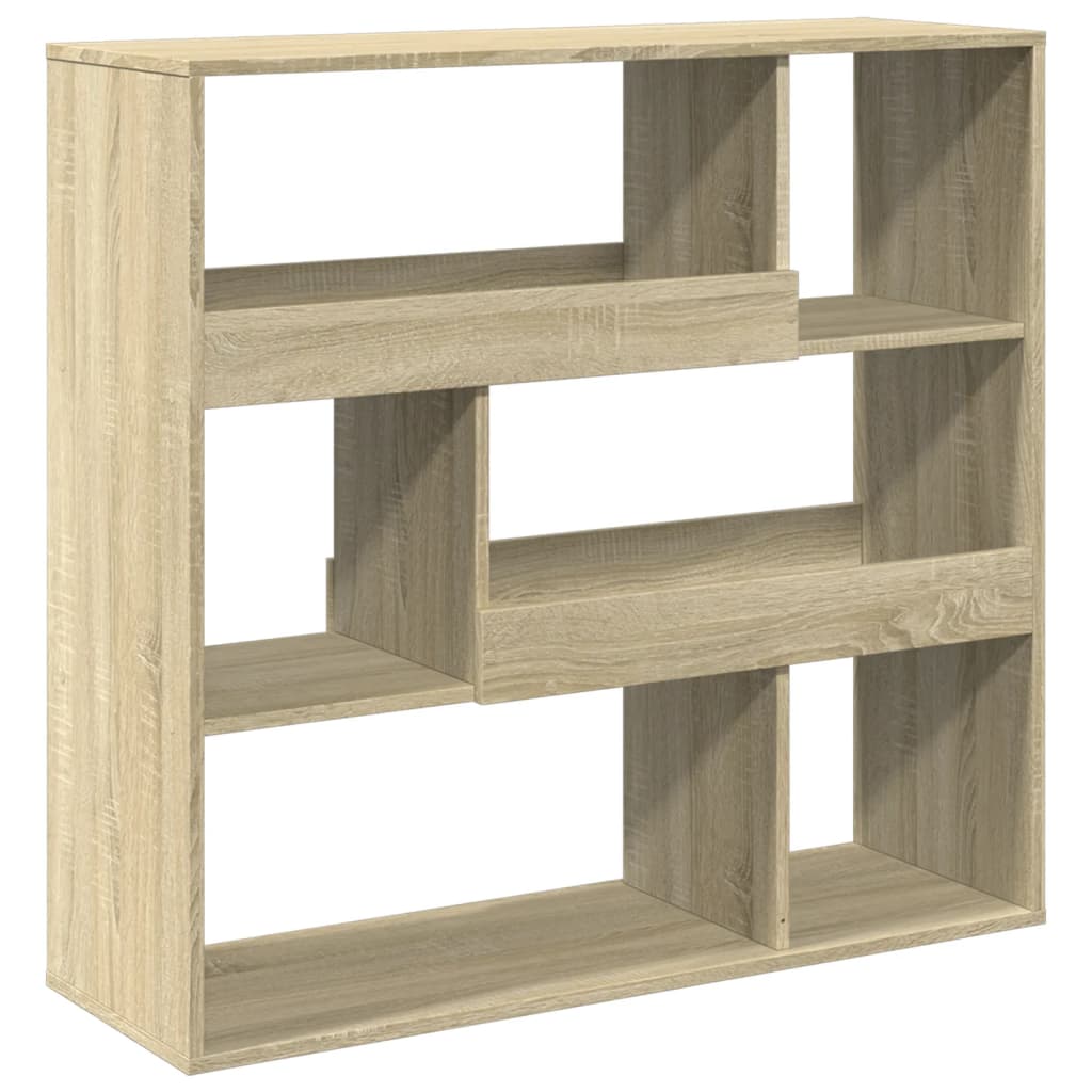 Bokhylle/romdeler sonoma eik 100x33x94,5 cm