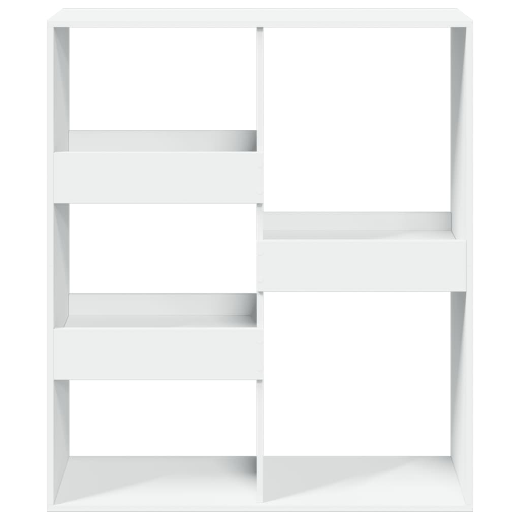 Bokhylle/romdeler hvit 100x33x115 cm