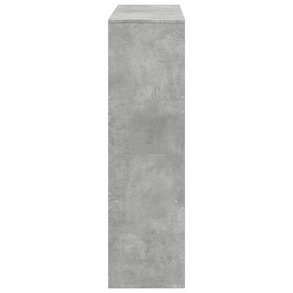 Bokhylle/romdeler betonggrå 100x33x115 cm