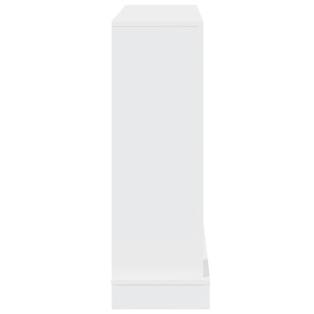 Peisramme hvit 100x30x87,5 cm konstruert tre