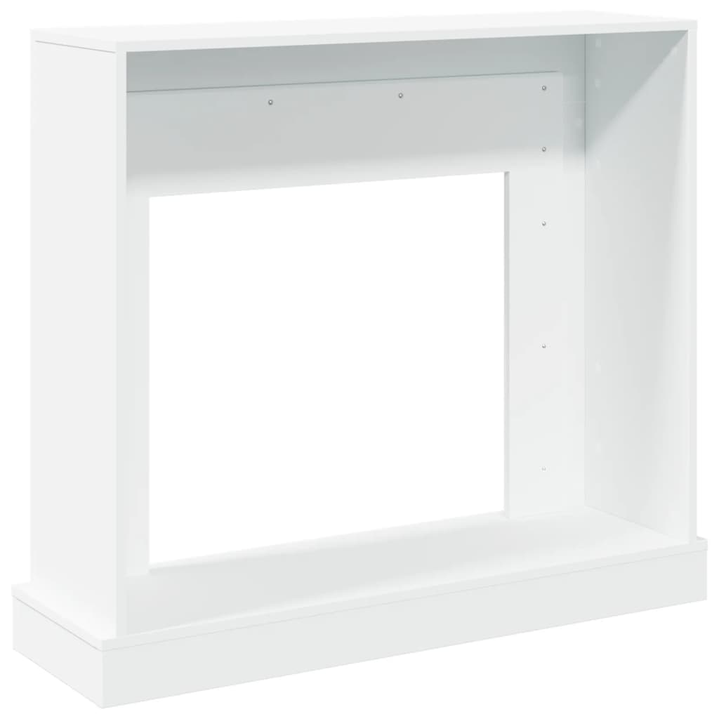 Peisramme hvit 100x30x87,5 cm konstruert tre