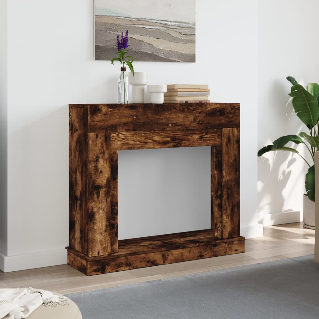 Peisramme røkt eik 100x30x87,5 cm konstruert tre