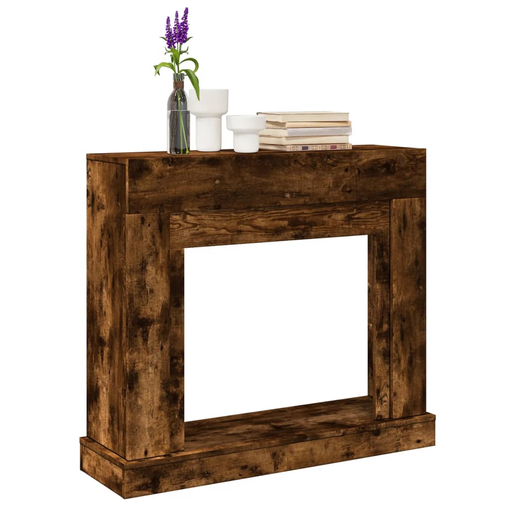 Peisramme røkt eik 100x30x87,5 cm konstruert tre