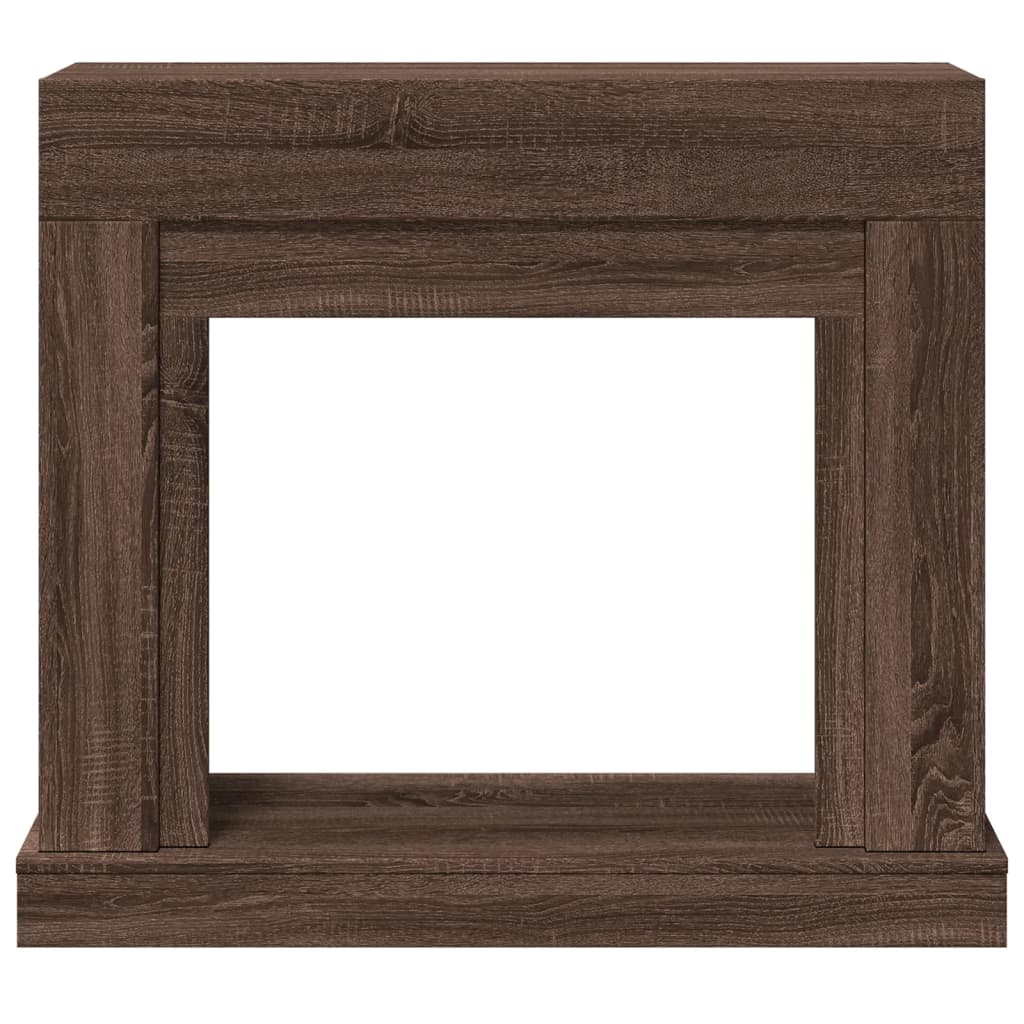 Peisramme brun eik 100x30x87,5 cm konstruert tre