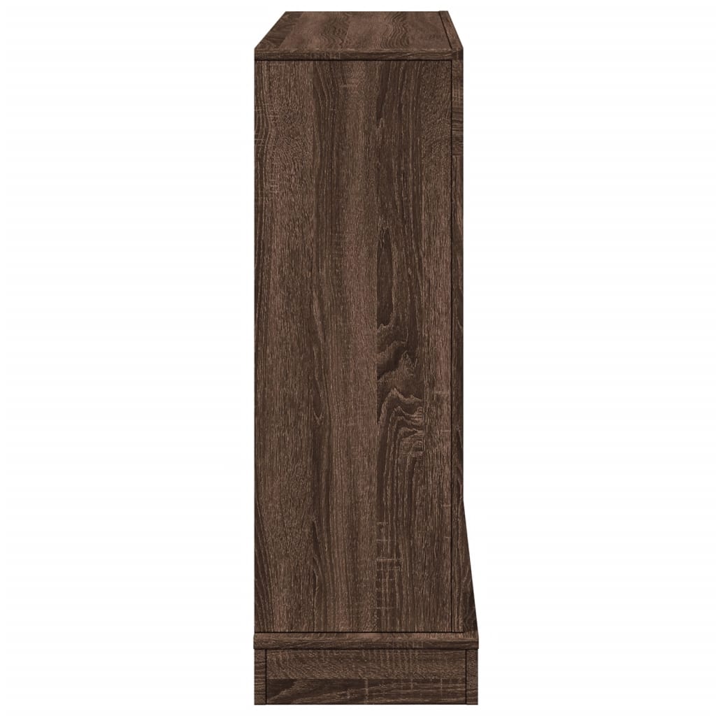 Peisramme brun eik 100x30x87,5 cm konstruert tre