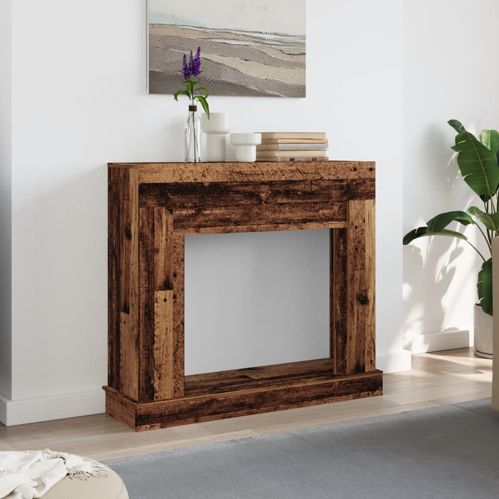 Peisramme gammelt tre 100x30x87,5 cm konstruert tre