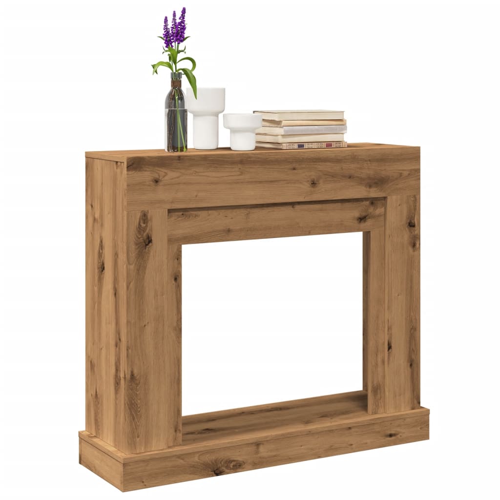 Peisramme artisan eik 100x30x87,5 cm konstruert tre