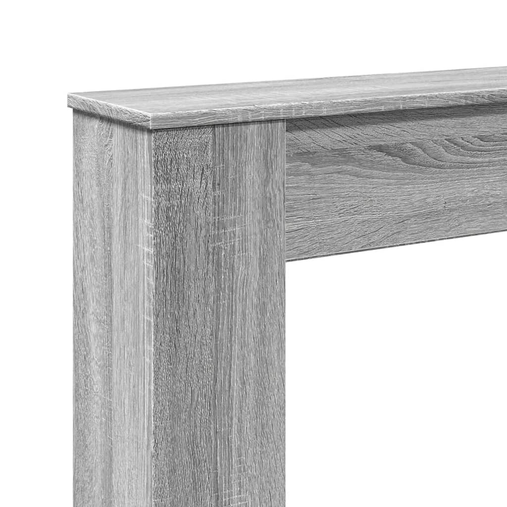 Peisramme grå sonoma 100x20x100 cm konstruert tre