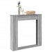 Peisramme grå sonoma 100x20x100 cm konstruert tre