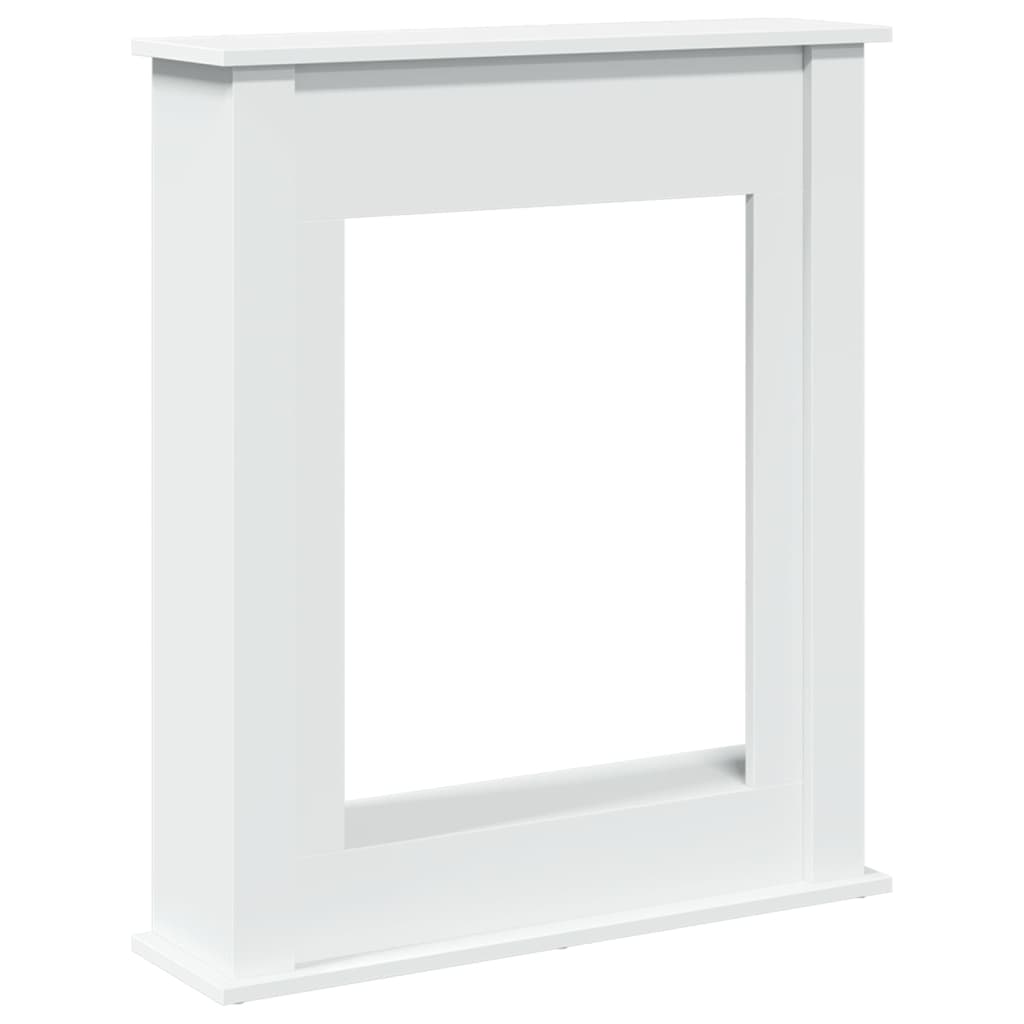 Peisramme hvit 75x20x87,5 cm konstruert tre