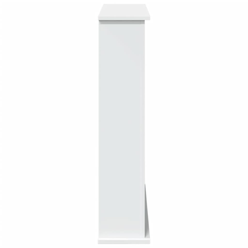 Peisramme hvit 75x20x87,5 cm konstruert tre