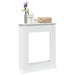 Peisramme hvit 75x20x87,5 cm konstruert tre