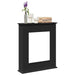 Peisramme svart 75x20x87,5 cm konstruert tre