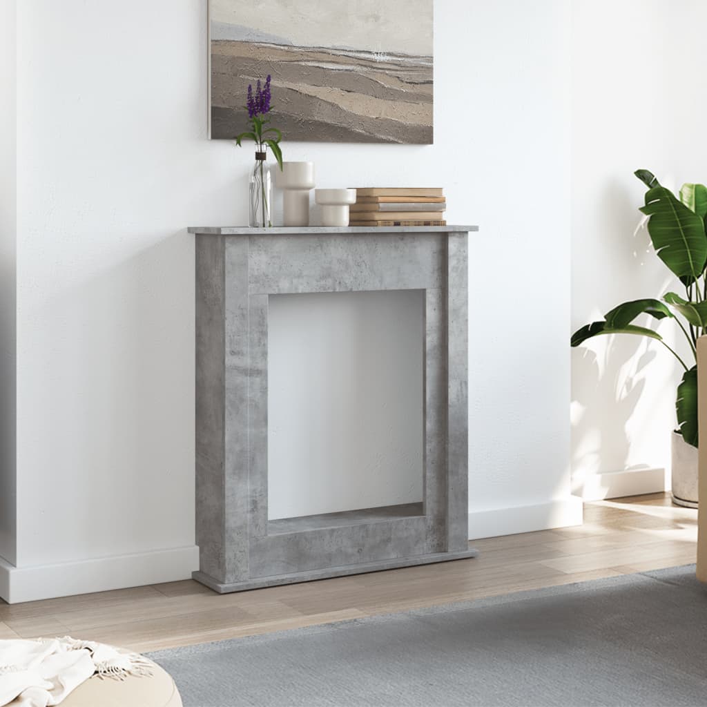 Peisramme betonggrå 75x20x87,5 cm konstruert tre