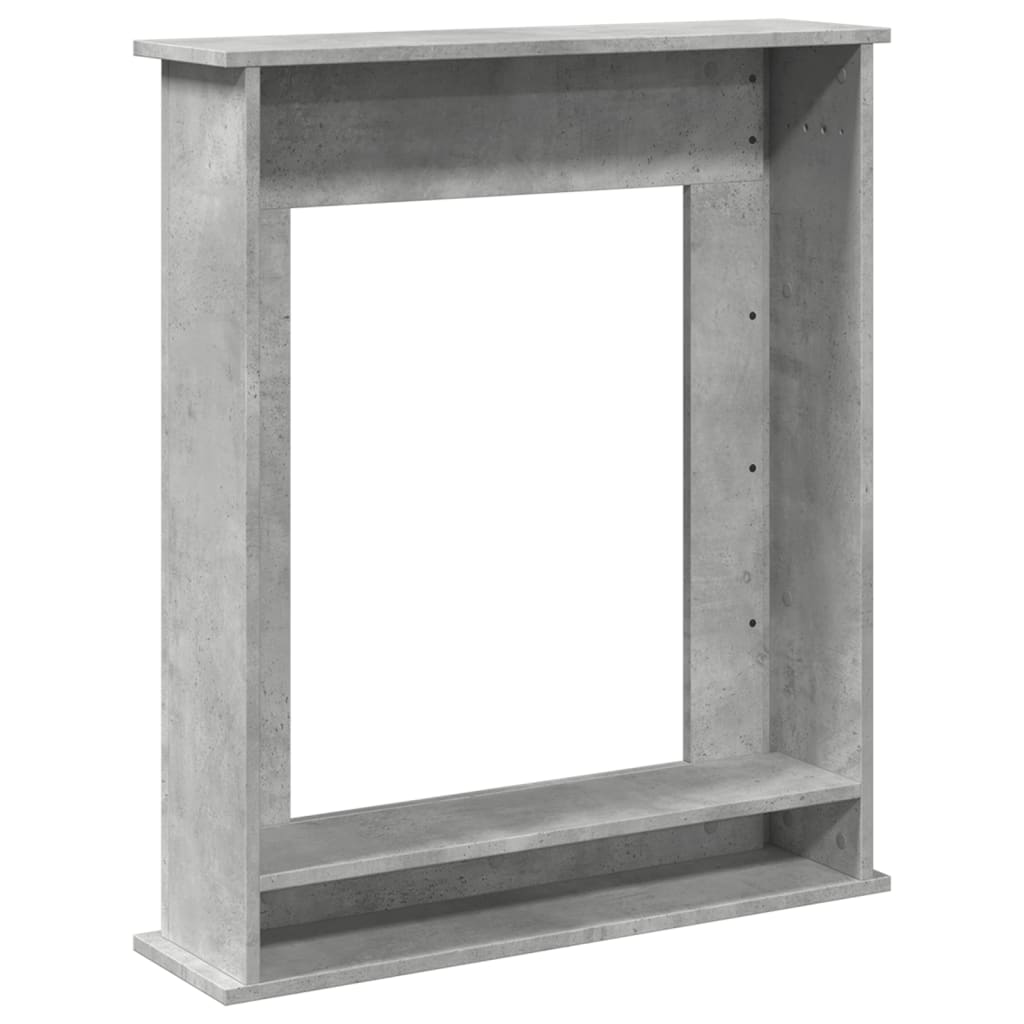 Peisramme betonggrå 75x20x87,5 cm konstruert tre