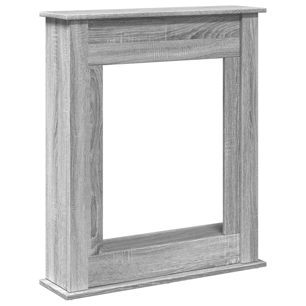 Peisramme grå sonoma 75x20x87,5 cm konstruert tre
