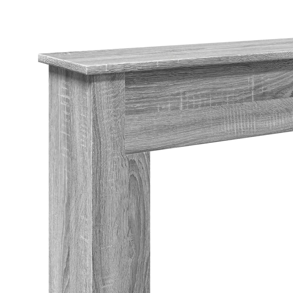 Peisramme grå sonoma 75x20x87,5 cm konstruert tre