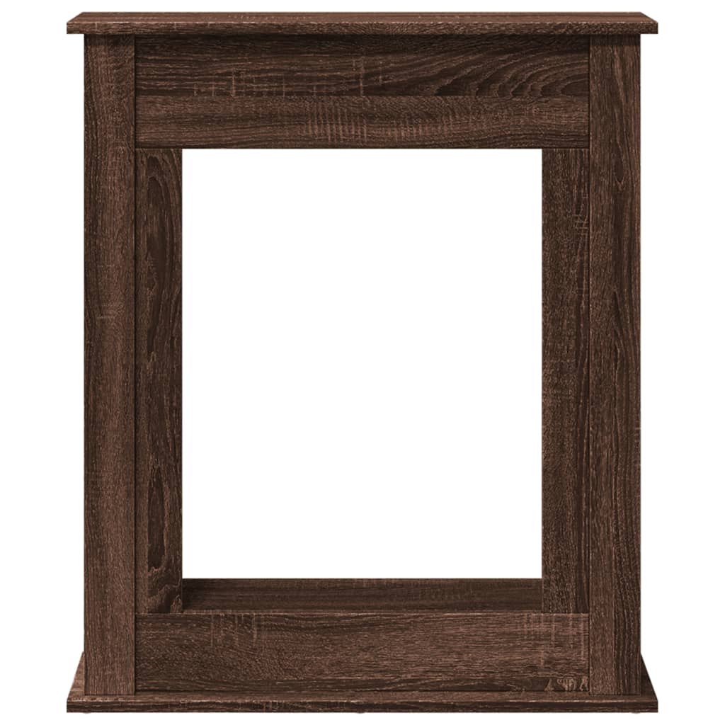 Peisramme brun eik 75x20x87,5 cm konstruert tre