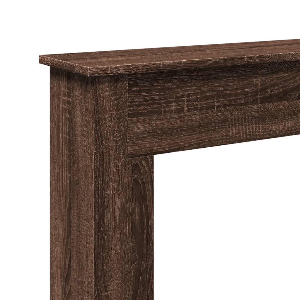 Peisramme brun eik 75x20x87,5 cm konstruert tre