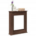 Peisramme brun eik 75x20x87,5 cm konstruert tre