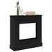 Peisramme svart 90x30x90 cm konstruert tre