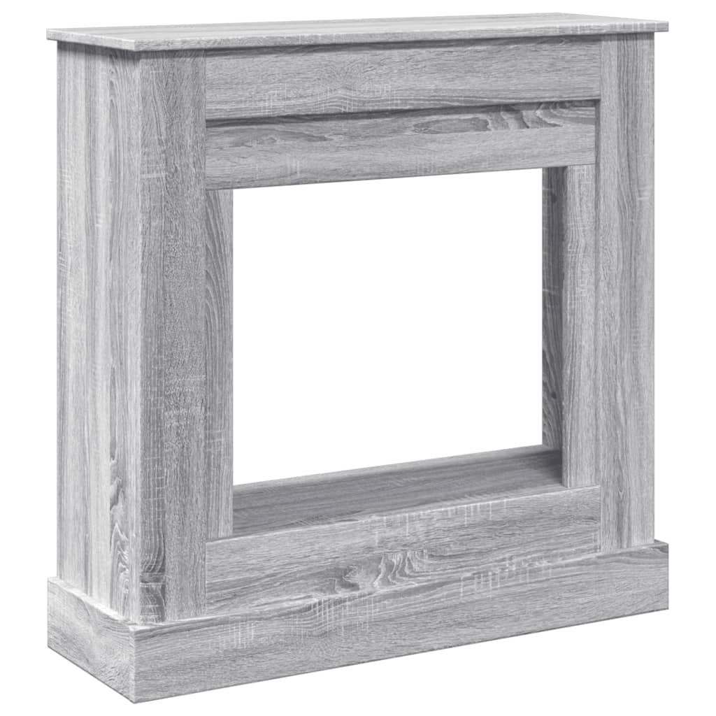 Peisramme grå sonoma 90x30x90 cm konstruert tre