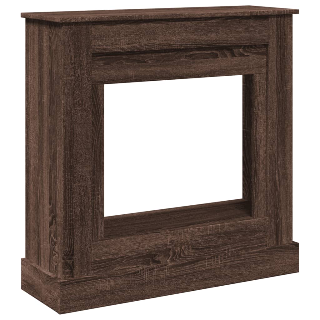 Peisramme brun eik 90x30x90 cm konstruert tre