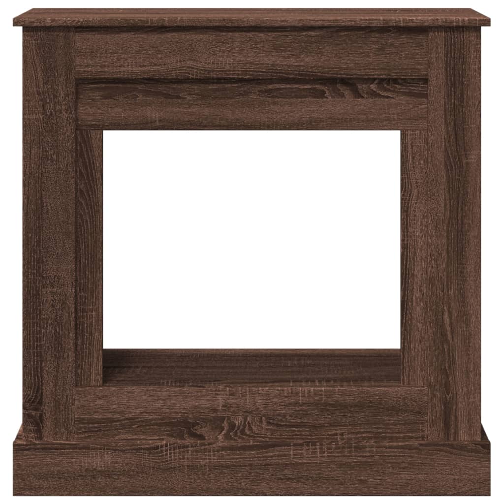 Peisramme brun eik 90x30x90 cm konstruert tre
