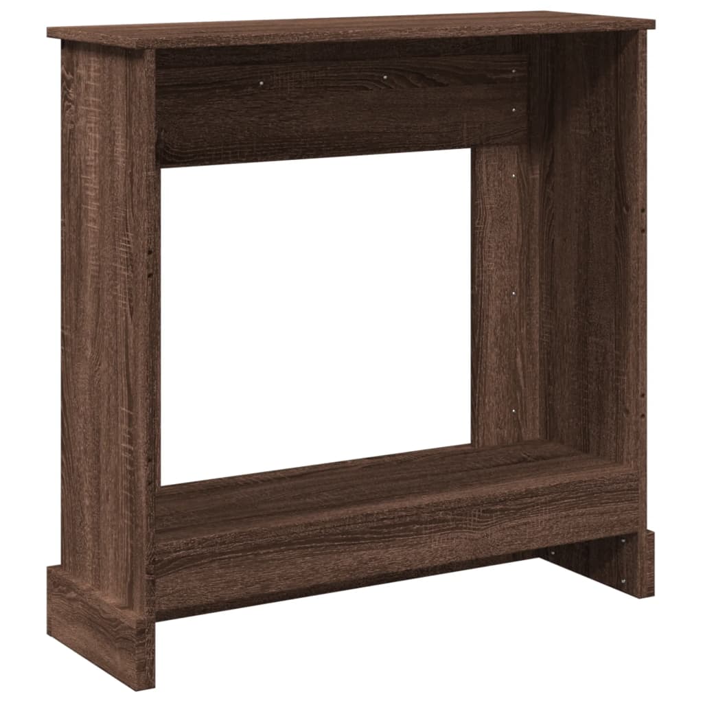 Peisramme brun eik 90x30x90 cm konstruert tre