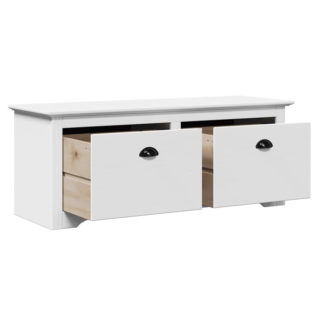 Gangbenk BODO hvit 114x40x45 cm vidaXL