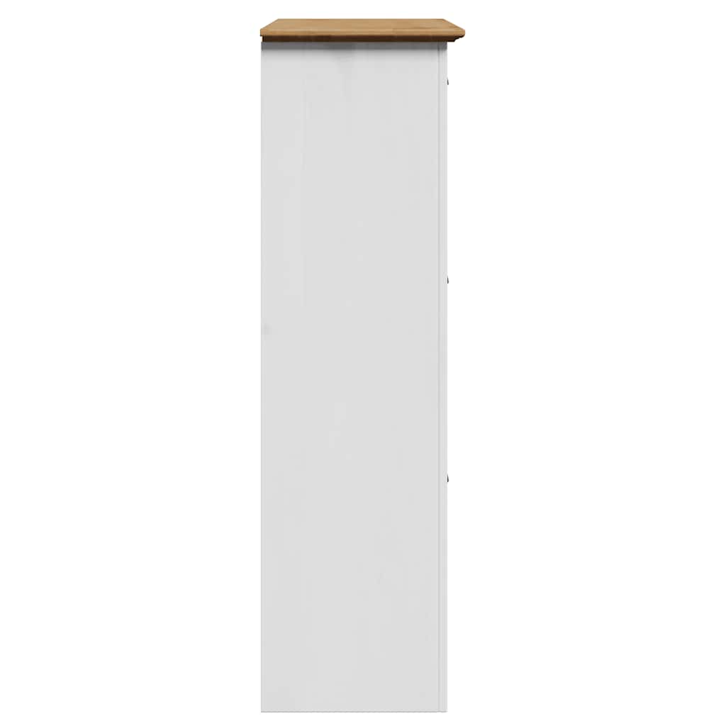 Skostativ BODO hvit og brun 80x35x118 cm