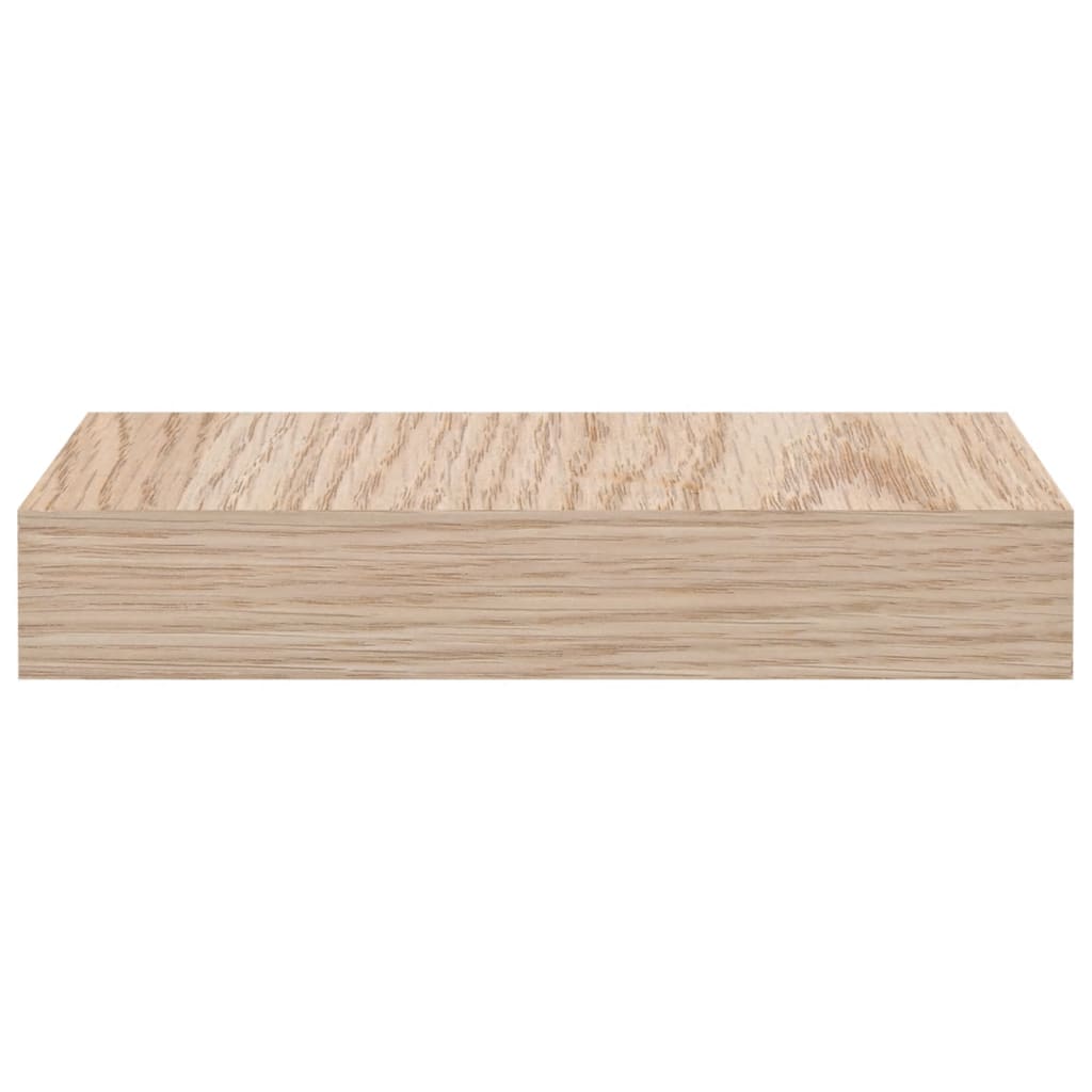 Flytende hyller 4 stk 23x23,5x4 cm konstruert tre
