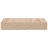 Flytende hyller 4 stk 23x23,5x4 cm konstruert tre