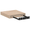 Flytende hyller 4 stk 23x23,5x4 cm konstruert tre