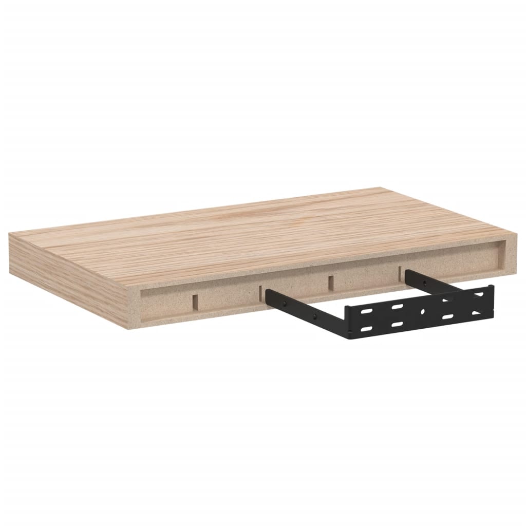 Flytende hyller 4 stk 40x23,5x4 cm konstruert tre