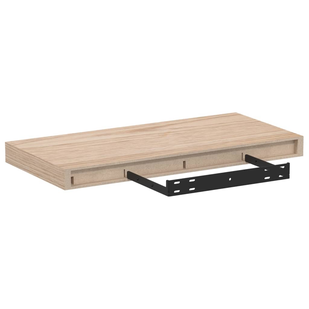 Flytende hyller 4 stk 50x23,5x4 cm konstruert tre