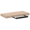 Flytende hyller 4 stk 50x23,5x4 cm konstruert tre